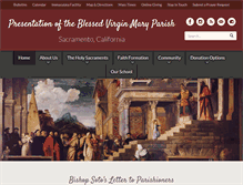 Tablet Screenshot of presentationparish.org